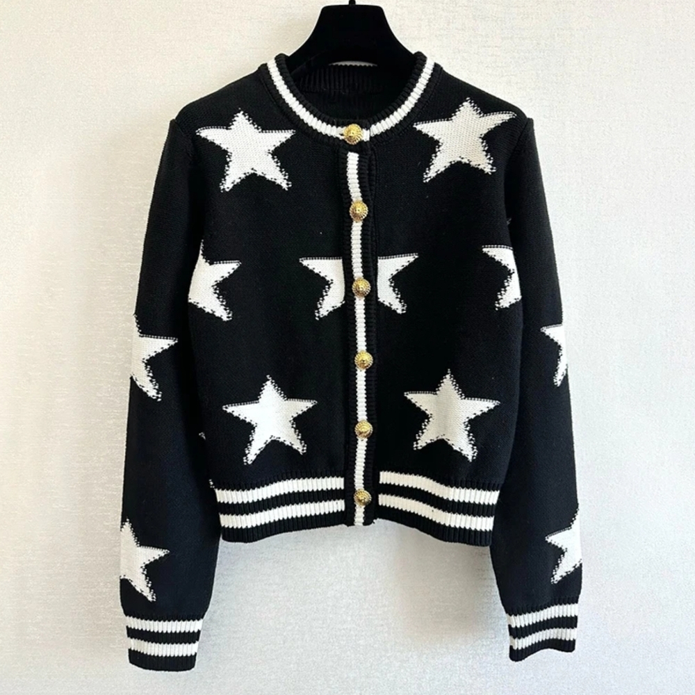 Knit Cardigan Coat Women Sweater Luxury - Picture 6 of 8